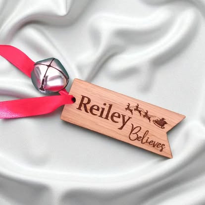 Personalised “Believe” Christmas Bell
