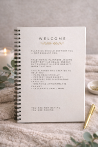 Plan Gently – A5 Chronic Illness Journal (100 Pages)