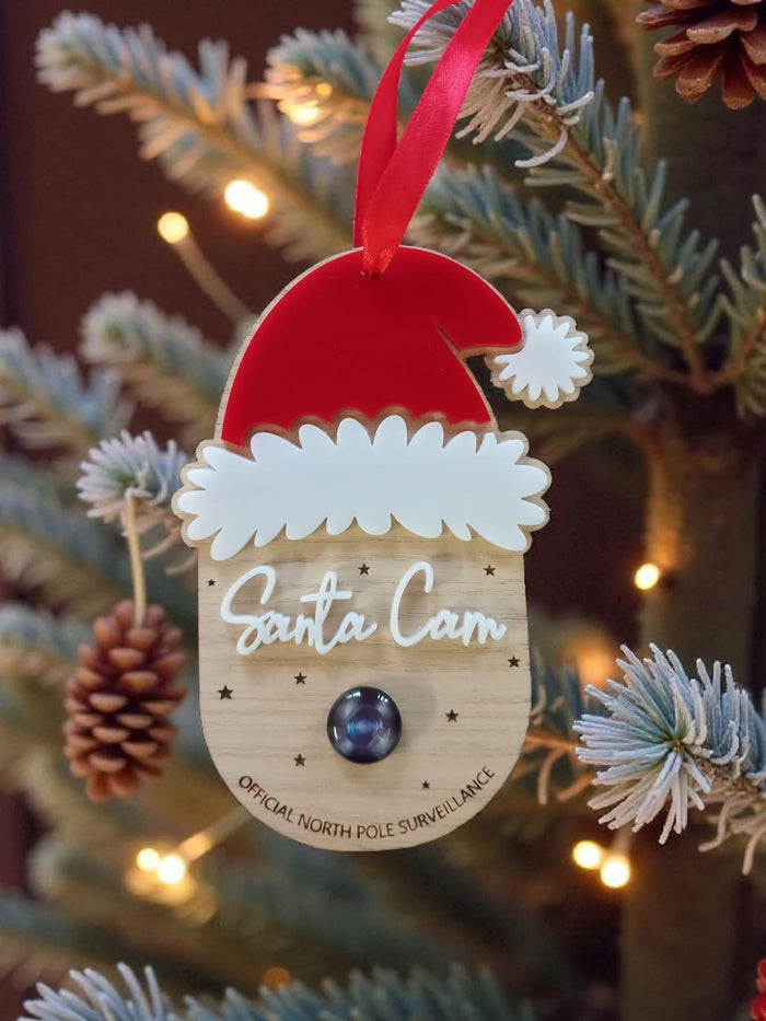 Santa Cam – Festive Hanging “Naughty or Nice” Camera Decoration