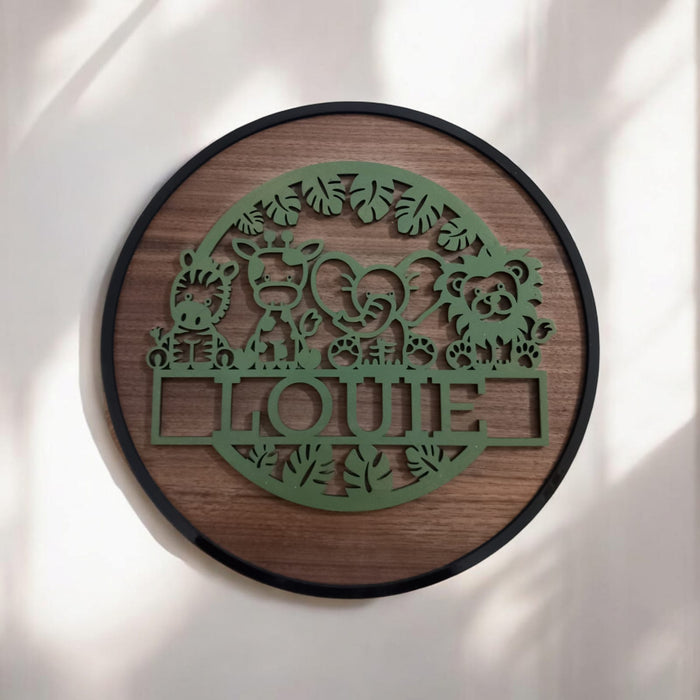 Personalised Layered Name Wall Signs
